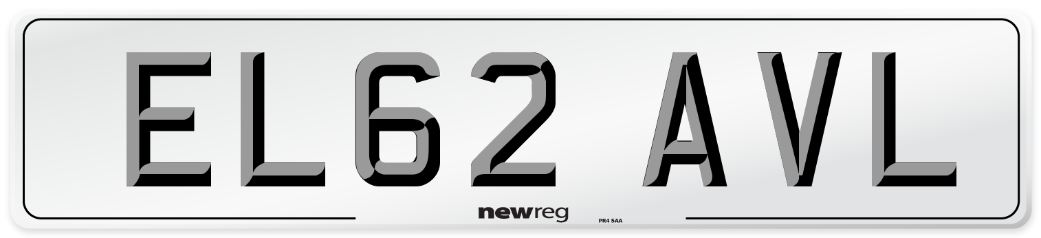 EL62 AVL Number Plate from New Reg